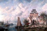 unknow artist European city landscape, street landsacpe, construction, frontstore, building and architecture. 174 china oil painting artist